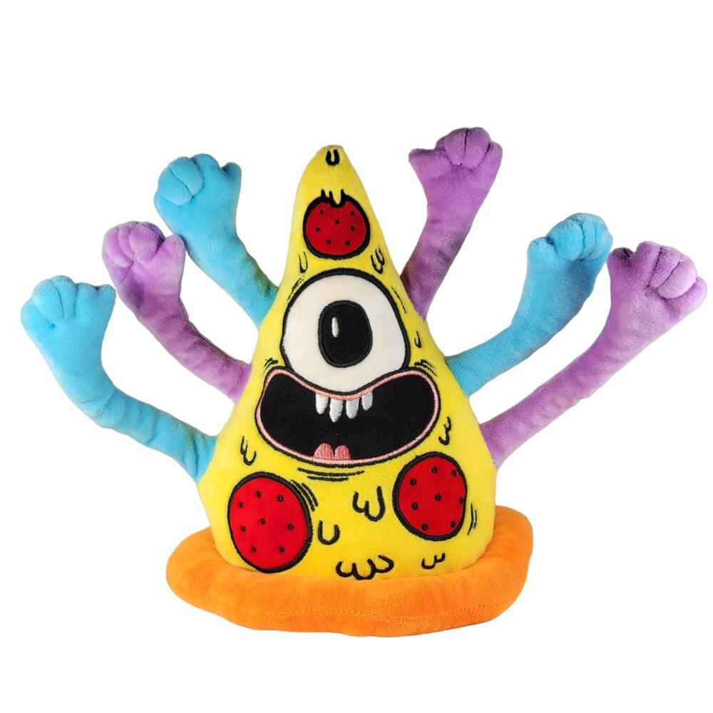 Meow Wolf Multi-Arm Pizza Pals Monster Plush,  Denver Poseable  9" Stuffed Toy